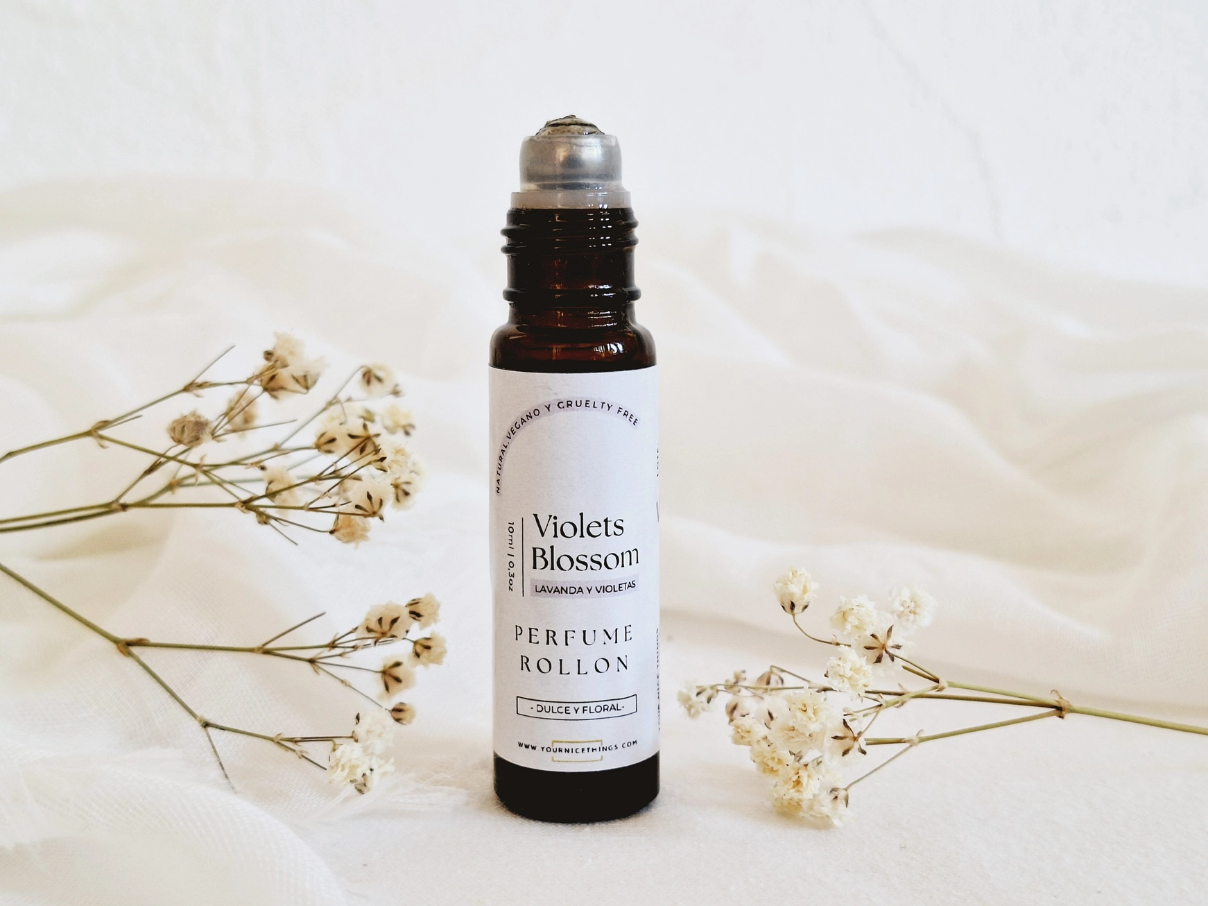 Biologische etherische olie compositie parfum VIOLET BLOSSEM - lavendel en viooltjes - roll on 10ml