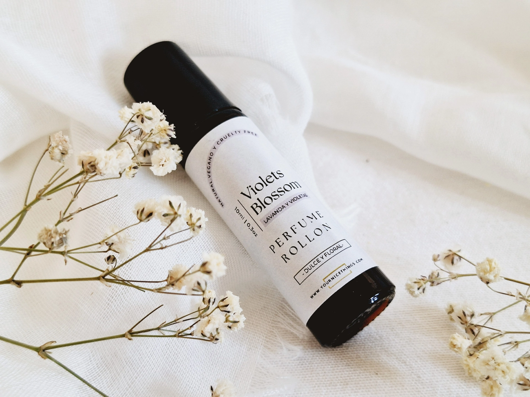 Biologische etherische olie compositie parfum VIOLET BLOSSEM - lavendel en viooltjes - roll on 10ml