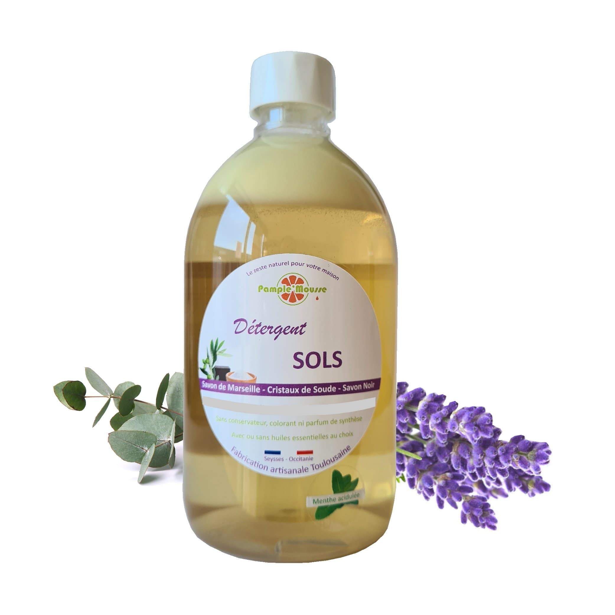 100% Plantaardige Marseille vloer reiniger LAVENDEL - reinigt - wast - alle soorten vloer - Marseille zeep 500ml