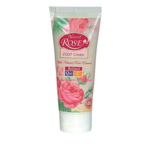 Natuurlijke voet creme met rozenolie, rozenwater, vitamine A en C en Q10 75nl