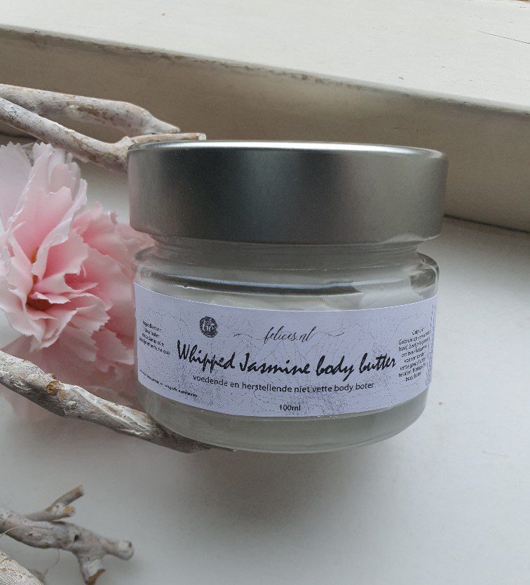 Whipped Jasmine gezicht en body butter - zijdezachte huid boter met Jasmijn 100ml - Afbeelding 3