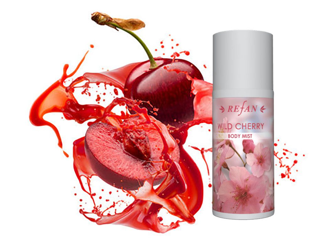 Refan natuurlijke Wild Cherry - body mist - antiallergisch toilette water 125ml