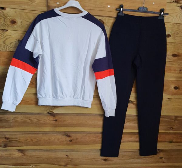 Dames sportpak set van broek en sweater- zijzakken - thuispak - training - Maat 38/40 - Afbeelding 6