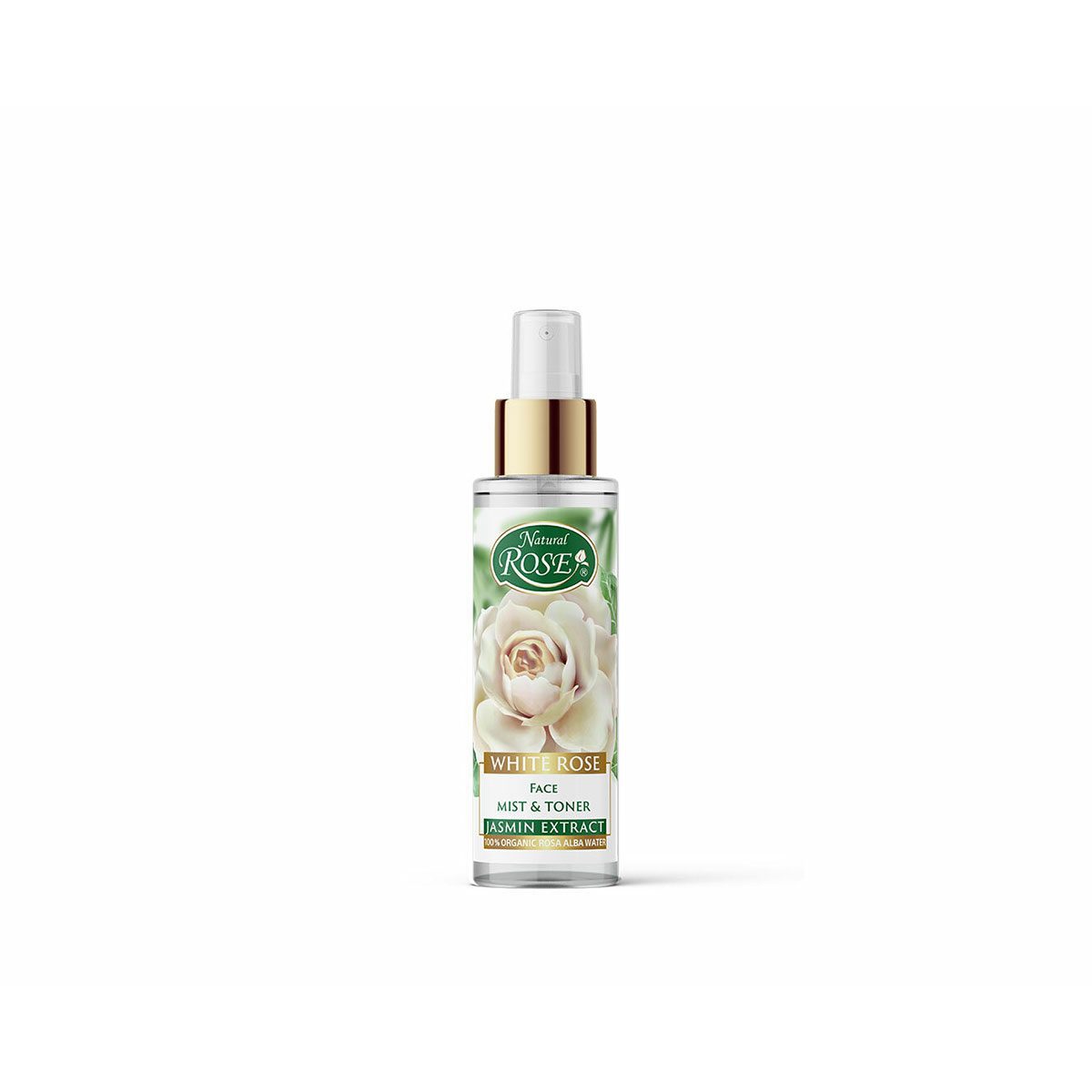 Mist tonic spray voor gezicht met witte roos uit Bulgarije - kaviaar - jasmijn extract - verjongt en hydrateert 100ml