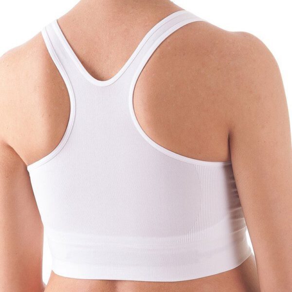 Naadloze ZWANGERSCHAP elastische beha, in WIT kleur maat M/L - Afbeelding 4