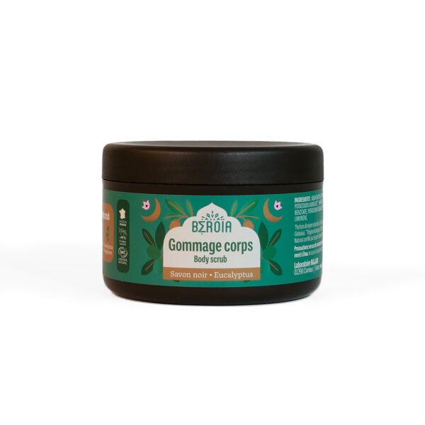 COSMOS BIOLOGISCHE Aleppo zwarte zeep met eucalyptus – Bodyscrub - hammam ritueel - ontspanning 180gr - Afbeelding 4